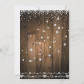 Invitation Gâteau de paillettes de diamant pour douche de mar (Dos)