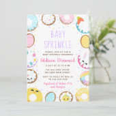 Invitation Gâteau de Pâques Bébé Sprinkle (Debout devant)