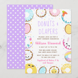 Invitation Gâteau de Pâques pour Baby Shower