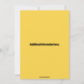 Invitation Gâteau et ballons modifiables Anniversaire (Dos)