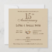 INVITATION GÂTEAU FLORAL ANNIVERSAIRE COLORÉ ÉDITABLE (Dos)