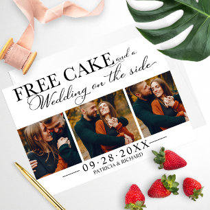Invitation Gâteau Gratuit Drôle Mariage Économisez La Date 3 