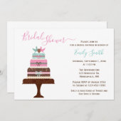 Invitation Gâteau Mariage Inséparable| Fête de l'mariée perso (Devant / Derrière)
