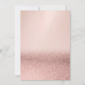 Invitation Gâteau rose gold pailleté (Dos)