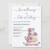 Invitation Gâteau rose pâtissier rose Fête des mariées Roses (Devant)