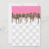 INVITATION GÂTEAU TUFÉ EN CHOCOLAT ROSE TOUTE OCCASION ANNIVE (Dos)