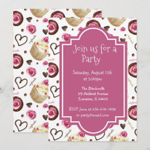 Invitation gâteaux Baby Shower