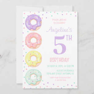 Invitation Gâteaux d'anniversaire pour enfants aux pépites co