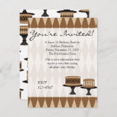 Invitation Gâteaux de Cocolate (Devant / Derrière)