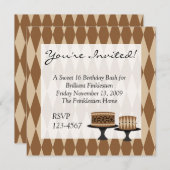 Invitation Gâteaux de Cocolate (Devant / Derrière)