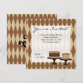 Invitation Gâteaux de Cocolate (Devant / Derrière)