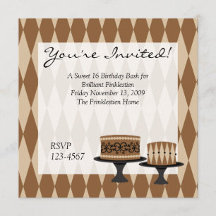 Invitation Gâteaux de Cocolate