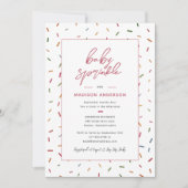 Invitation Gâteaux de Naissance Bébé Sprinkle Baby Shower (Devant)