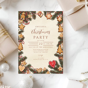 Invitation Gâteaux de Noël au pain d'épice