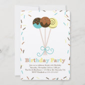 Invitation Gâteaux et arroses Anniversaire (Devant)