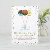 Invitation Gâteaux et arroses Anniversaire (Debout devant)