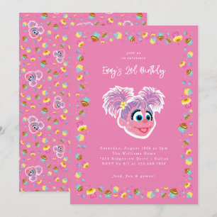 Invitation Gâteaux et Confettis d'Anniversaire d'Abby Cadabby
