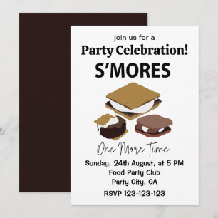 Invitation Gâteaux S'mores S'mores Encore une fois S'more