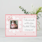 Invitation Gâteaux & snacks et beaucoup de plaisir, premier a (Debout devant)