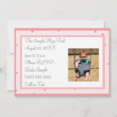 Invitation Gâteaux & snacks et beaucoup de plaisir, premier a (Dos)