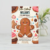 Invitation gâter mignon et sucré Kids Cookie Exchange 1er ann (Debout devant)