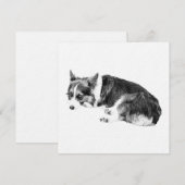 Invitation Gather Corgi, Cozy Night (Devant / Derrière)
