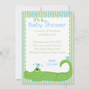 Invitation Gator et Blue Birds