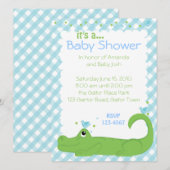 Invitation Gator et Blue Birds (Devant / Derrière)