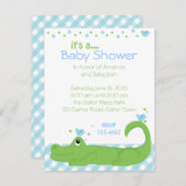 Invitation Gator et Blue Birds (Devant / Derrière)