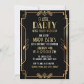 Invitation Gatsby, Art Deco, murder mystery, Soirees (Devant)