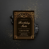 Invitation Gatsby Art Déco Nouveau Cadre Roaring 20 ans Anniv