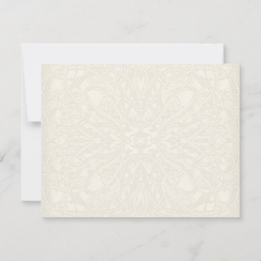 Invitation Gatsby Art Déco Nouveau dentelle Faux Gold Tulip (Dos)