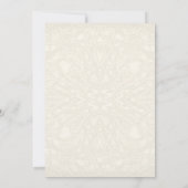 Invitation Gatsby Art Déco Nouveau dentelle Faux Gold Tulip (Dos)