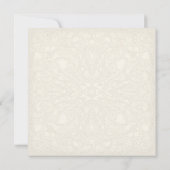 Invitation Gatsby Art Déco Nouveau dentelle Faux Gold Tulip (Dos)