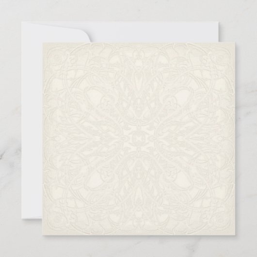 Invitation Gatsby Art Déco Nouveau dentelle Faux Gold Tulip (Dos)