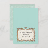 Invitation Gatsby Art Déco Nouveau dentelle Faux Gold Tulip (Devant / Derrière)