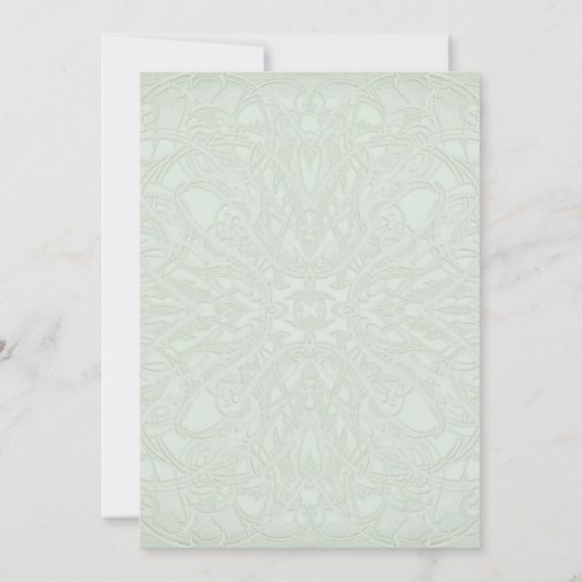 Invitation Gatsby Art Déco Nouveau dentelle Faux Gold Tulip (Dos)