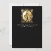 Invitation Gatsby noir or flapper fille brillant glam des ann (Dos)