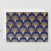 Invitation Gatsby Party 1920 Art Déco Gold Photo Graduation (Dos)