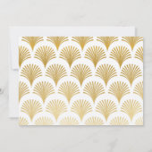 Invitation Gatsby Party 1920 Art Déco Gold Photo Graduation (Dos)