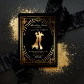 Invitation Gatsby Roaring Twenties Art Déco Flapper Anniversa