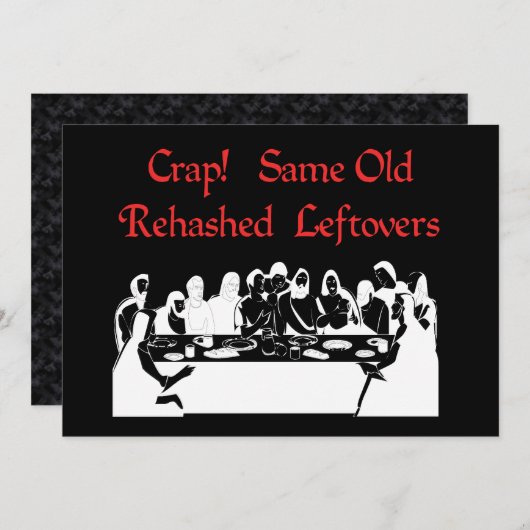 Invitation Gauche de support Dernier (Devant / Derrière)