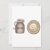 Invitation Gaufre et petit déjeuner au pot de sirop d'érable (Devant)