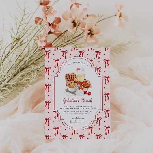Invitation gaufres et mimosas | Brunch de la Saint-Galentin