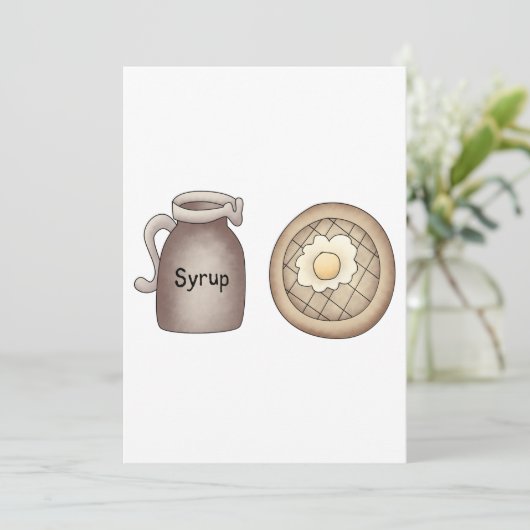 Invitation gaufres Et Sirop D'Érable (Debout devant)