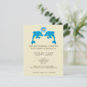 Invitation Gay Dolphin Love Heart Bubble Soirée Réception (Debout devant)