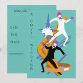 Invitation GAY MALE MARIAGE COVID par Slipperywindow (Devant / Derrière)