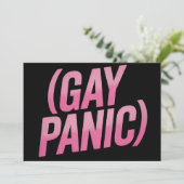 Invitation Gay Panic Gay LGBTQ - Fierté de la protestation (Debout devant)