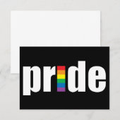 Invitation Gay pride (Devant / Derrière)