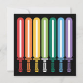 Invitation GAY PRIDE du drapeau LGBT (Devant)